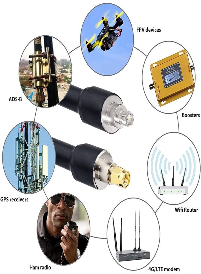 XRDS -RF SMA Cable, SMA Extension Cable SMA Male to SMA Female Low Loss KMR400 SMA Coax Cable for 3G 4G LTE, 5G Modems/Routers, Ham, ADS-B, SDR Equipment（75FT） - Image 5